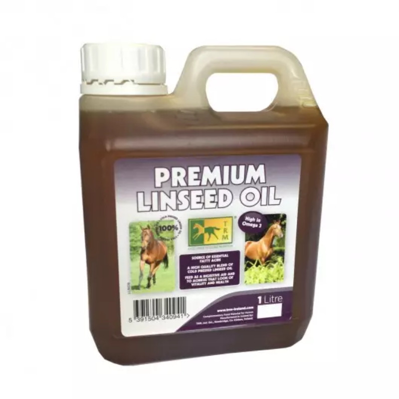 Huile de lin TRM - Peau et digestion cheval 1L - Le Paturon