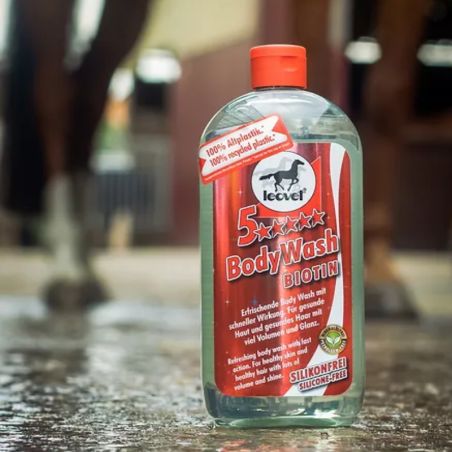 5-Star Body Wash Leovet - Shampoing biotine cheval - Le Paturon