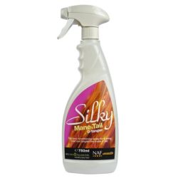 Silky Mane & Tail D-Tangler Naf - Spray démêlant lustrant cheval 750ml - Le Paturon