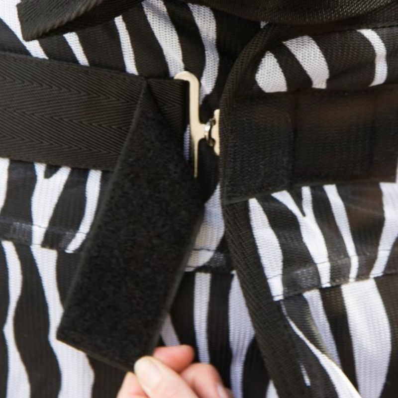 Couverture anti-mouche cheval RugBe Stable Pro avec couvre-cou zebra - Le Paturon
