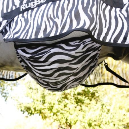 Couverture anti-mouche cheval RugBe Stable Pro avec couvre-cou zebra - Le Paturon