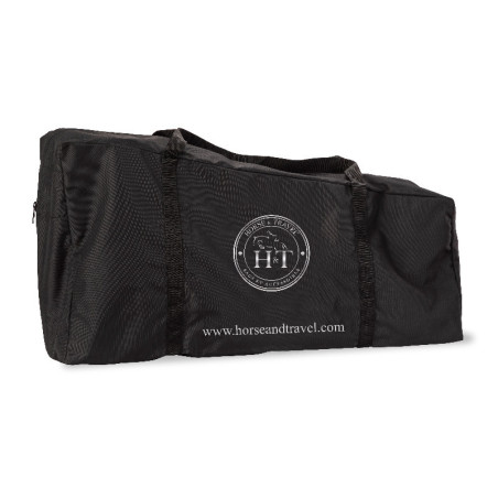 Chariot trolley porte-selle cheval Saddle Sherpa Horse and Travel noir - Le Paturon