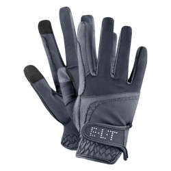 Gants équitation Noelle ELT bleu nuit - Le Paturon