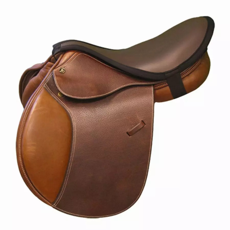 Dessus de selle cheval mixte Confort Seat Seaver Thinline havane - Le Paturon