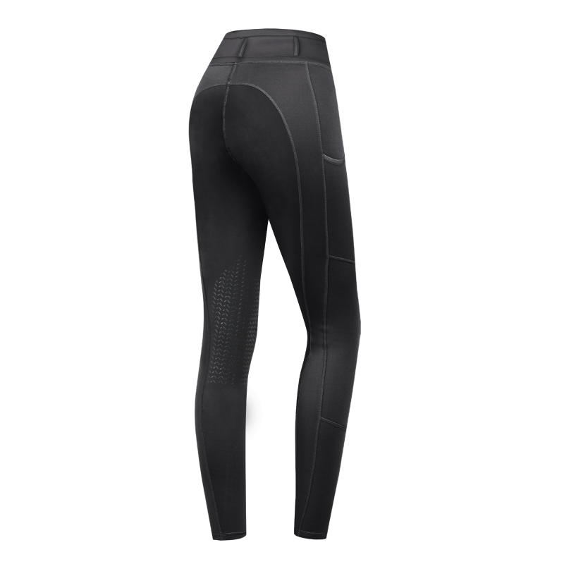 Legging équitation enfant Ella Knie Silikon ELT noir - Le Paturon