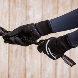 Gants équitation hiver Torino ELT noir - Le Paturon