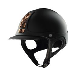 Casque équitation Précision Galaxy Antarès noir cuivre - Le Paturon