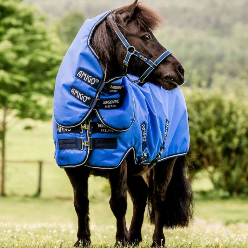 Couverture extérieur poney Amigo Hero 0g Horseware bleu - Le Paturon
