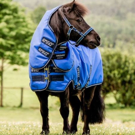 Couverture extérieur poney Amigo Hero 0g Horseware bleu - Le Paturon