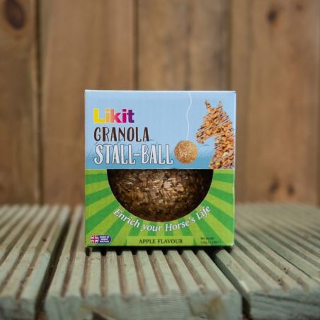 Likit Granola Stall Ball - Boule à muesli cheval granola pomme - Le Paturon