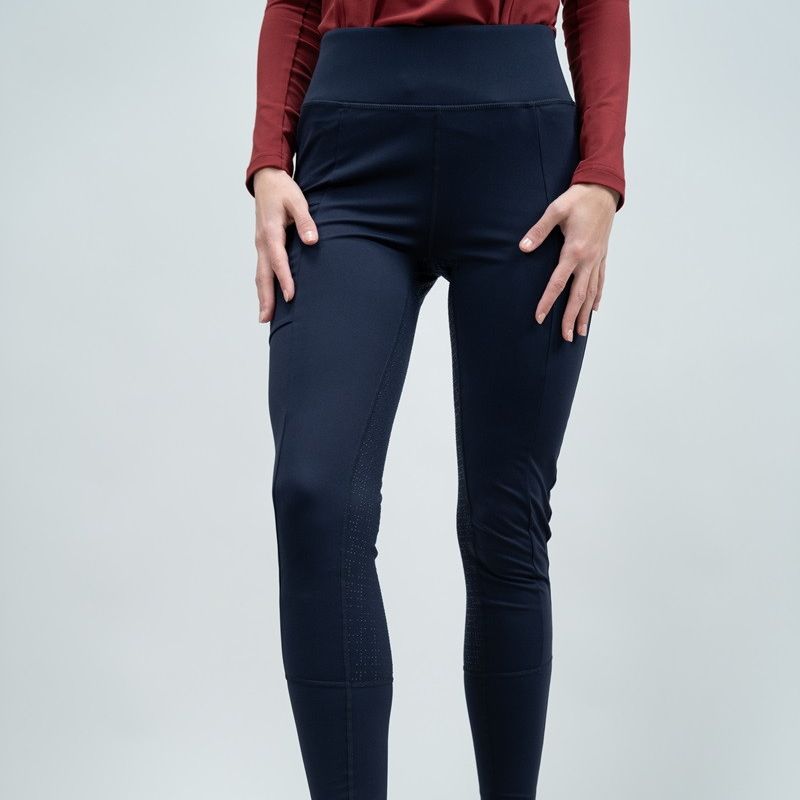 Legging équitation femme Pakita Harcour marine - Le Paturon