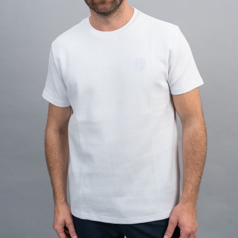 T-shirt équitation homme Tio Harcour blanc - Le Paturon