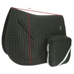 Tapis cheval randonnée à poches et zip noir - Le Paturon