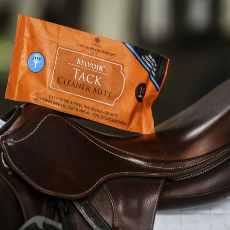 Gants de nettoyage Belvoir Carr and Day and Martin Tack Cleaner - Lingettes cuir équitation - Le Paturon