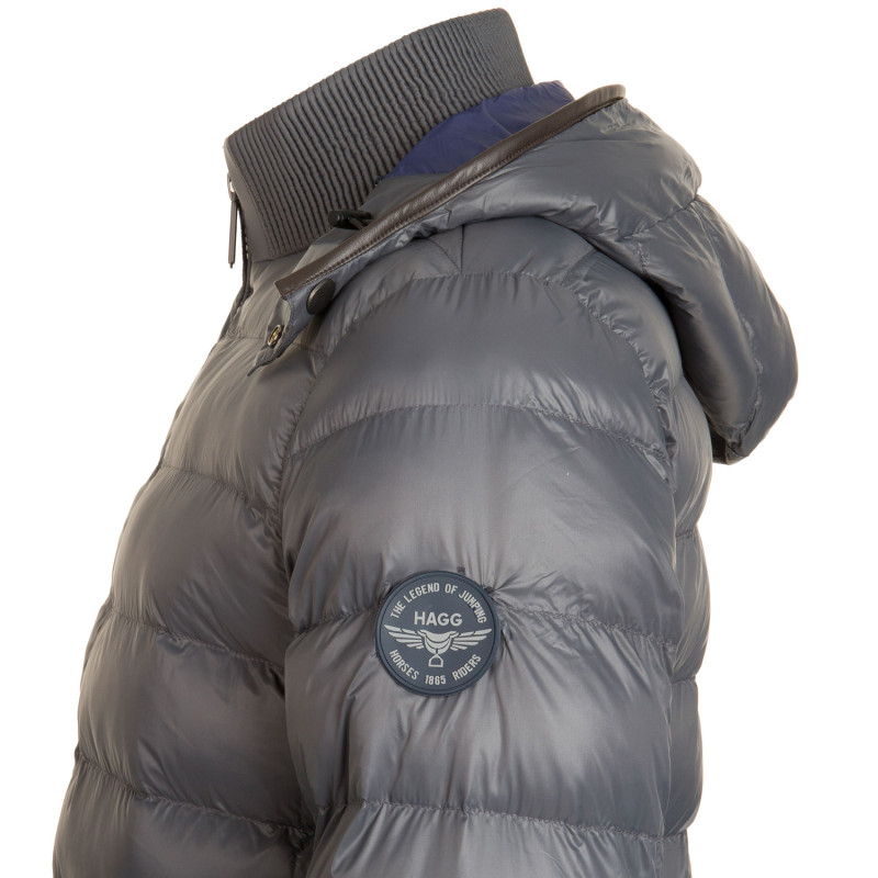 Doudoune équitation homme duvet synthétique Doris Hagg anthracite - Le Paturon