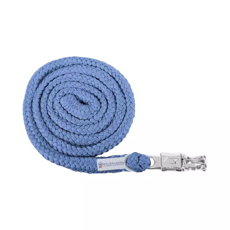 Longe cheval Economic Waldhausen nylon anti-panique 2m bleu craie - Le Paturon