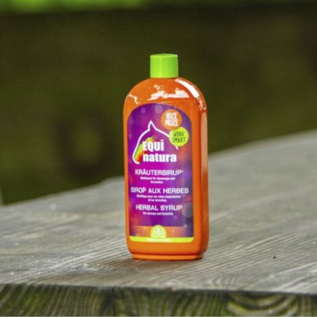 Sirop aux herbes Equinatura - Sirop toux cheval 500ml - Le Paturon