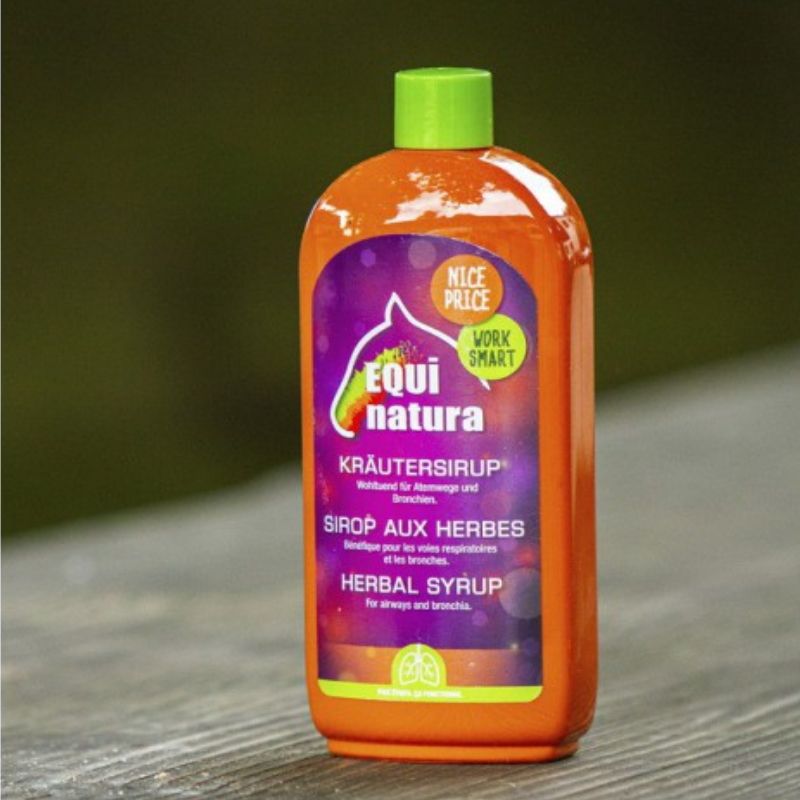 Sirop aux herbes Equinatura - Sirop toux cheval 500ml - Le Paturon