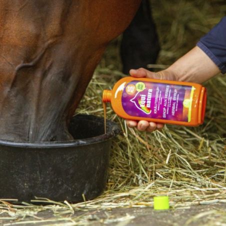 Sirop aux herbes Equinatura - Sirop toux cheval 500ml - Le Paturon