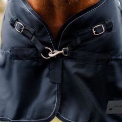 Couverture cheval Scandic Waldhausen 100g bleu nocturne - Le Paturon