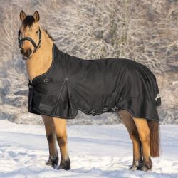 Couverture cheval Scandic High Neck Light Waldhausen 0g noir - Le Paturon