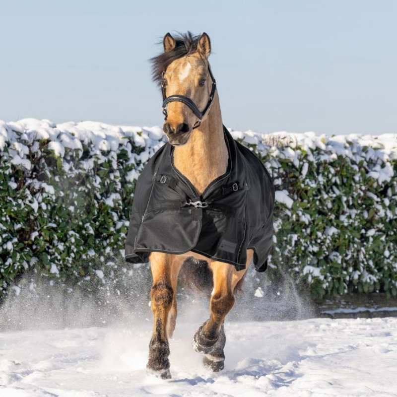 Couverture cheval Scandic High Neck Light Waldhausen 0g noir - Le Paturon