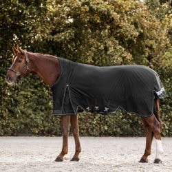 Couverture cheval Scandic High Neck Waldhausen 100g noir - Le Paturon