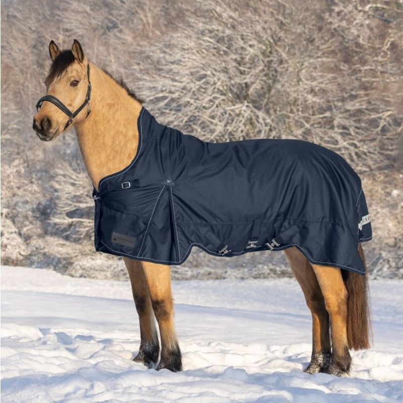 Couverture cheval Scandic High Neck Waldhausen 200g bleu nocturne - Le Paturon