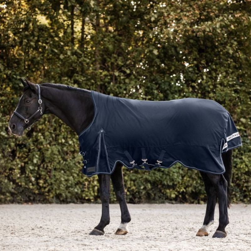 Couverture cheval Scandic High Neck Waldhausen 200g bleu nocturne - Le Paturon