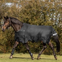 Couverture cheval Arctic Waldhausen 100g noir - Le Paturon