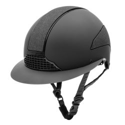 Casque équitation H24 Lady Shine Swing noir - Le Paturon