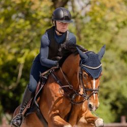 Casque équitation H24 Lady Shine Swing noir - Le Paturon