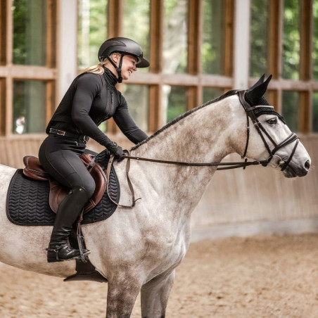 Protection dorsale équitation adulte P24 Flex Swing noir - Le Paturon