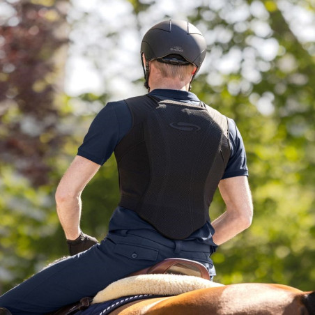 Protection dorsale équitation adulte P24 Flex Swing noir - Le Paturon