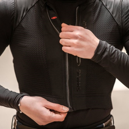 Protection dorsale équitation adulte P24 Flex Swing noir - Le Paturon