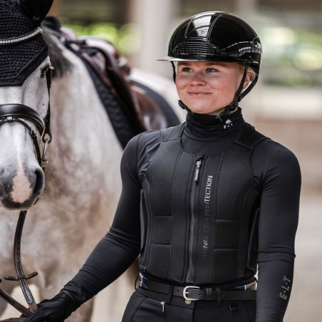 Protection dorsale équitation adulte P24 Pro Swing noir - Le Paturon