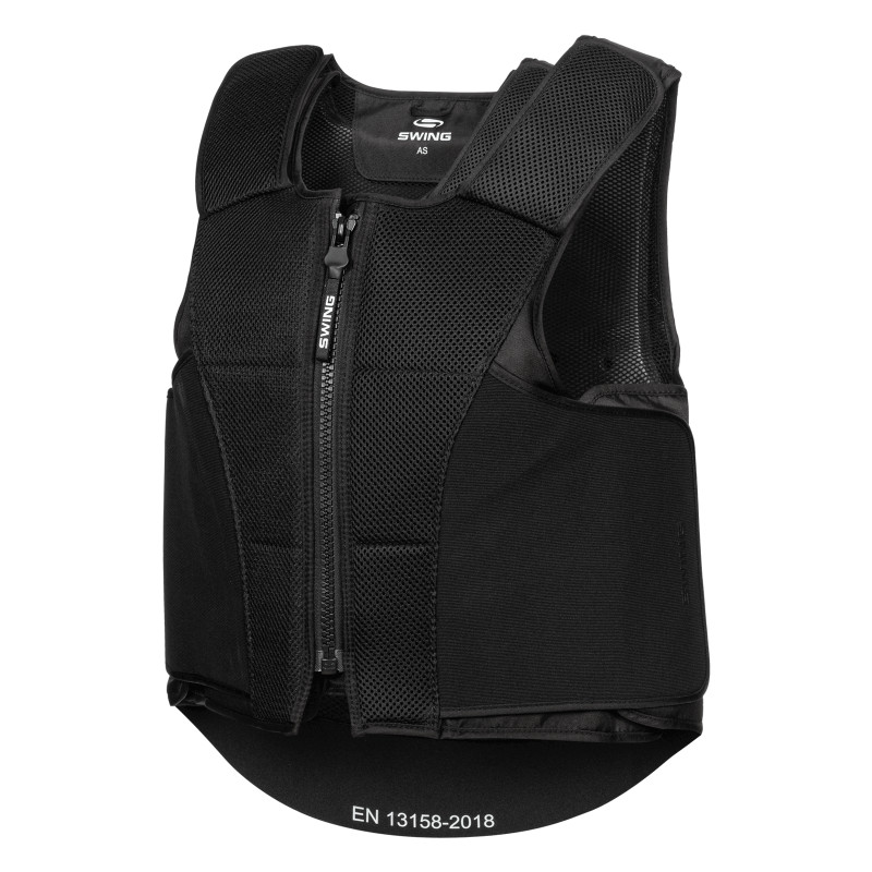 Gilet de protection équitation adulte P24 Max Swing noir - Le Paturon