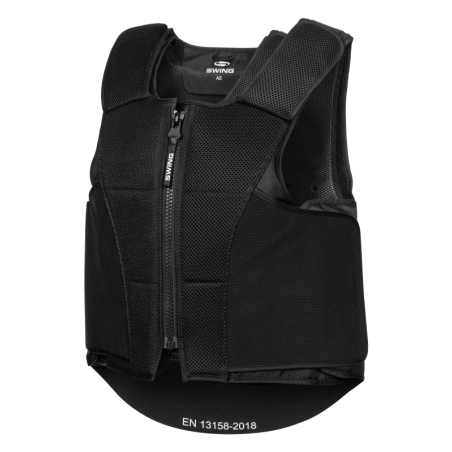 Gilet de protection équitation enfant P24 Max Swing noir - Le Paturon