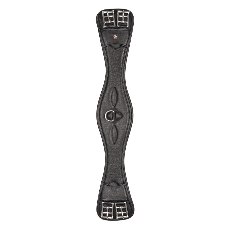 Sangle cheval dressage cuir souple Comfort Waldhausen noir - Le Paturon