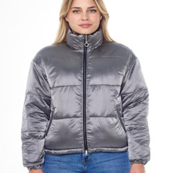 Doudoune réversible femme équitation Puffer Janari Harcour marine argent - Le Paturon