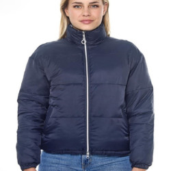 Doudoune réversible femme équitation Puffer Janari Harcour marine argent - Le Paturon