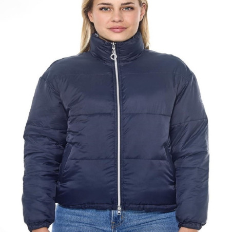 Doudoune réversible femme équitation Puffer Janari Harcour marine argent - Le Paturon
