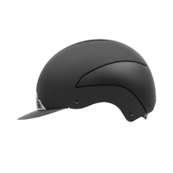 Casque équitation H24 Chrome Swing noir mat - Le Paturon