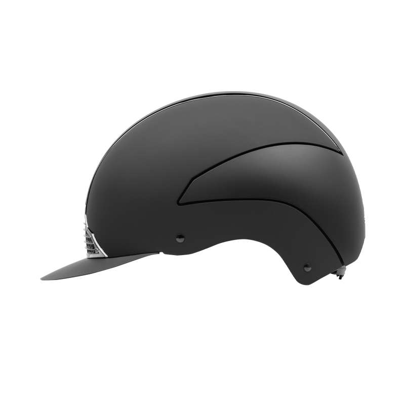 Casque équitation H24 Chrome Swing noir mat - Le Paturon
