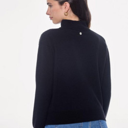 Pull équitation femme Pachana Harcour noir - Le Paturon