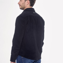 Chemise homme Shavi velours Harcour noir - Le Paturon