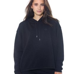 Sweat femme équitation Swambo Harcour noir brillant - Le Paturon