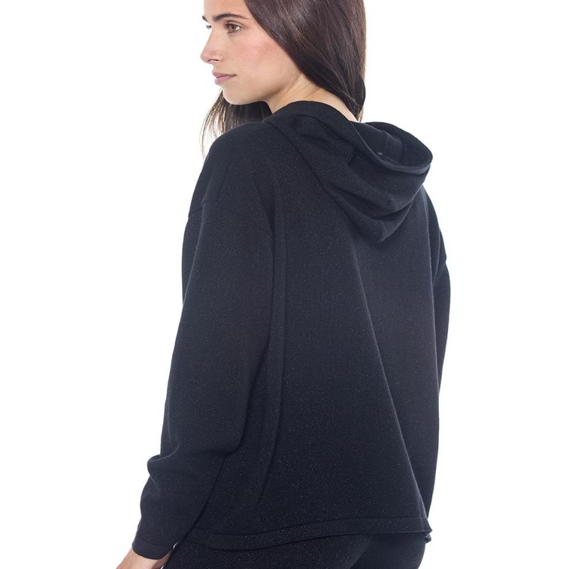 Sweat femme équitation Swambo Harcour noir brillant - Le Paturon
