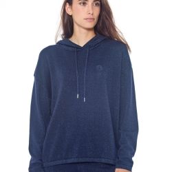 Sweat femme équitation Swambo Harcour marine brillant - Le Paturon