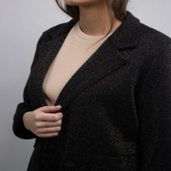 Veste de tailleur femme Joba Harcour noir or - Le Paturon
